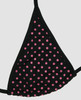 Dot black-pink bikini lady
