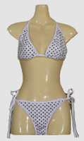 Dot white-black bikini lady