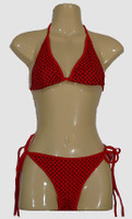 Star red-black bikini lady