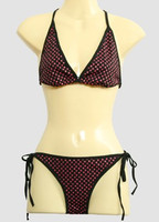 Star black-pink bikini lady