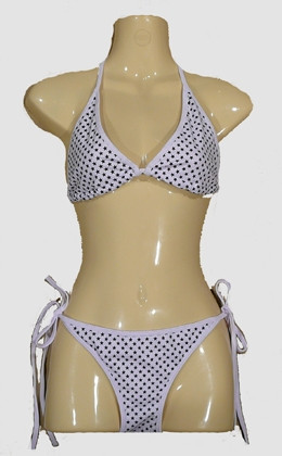 Star white-black bikini lady