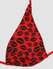 Lips red-black bikini lady