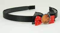 Black-red / marilyn red bow & mix