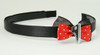 Black-red / shoe black red bow & mix
