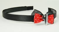 Black-red / shoe black red bow & mix
