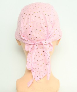 Plain L pink bandana headwear
