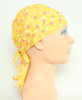 Flower yellow bandana headwear