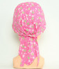 Flower pink bandana headwear