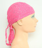 Plain D pink bandana headwear