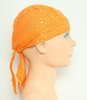 Plain orange bandana headwear