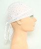 Plain white bandana headwear