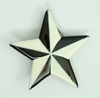 Star ceramic black-white medium buckle