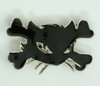 Cat bone black medium buckle