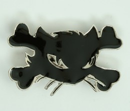 Cat bone black medium buckle