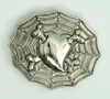 Heart bone spiderweb medium buckle