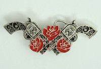 Guns roses red medium buckle