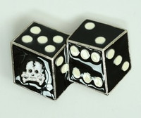 Dice skull medium buckle