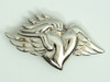 Heart wings medium buckle