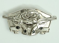 Guns rose silver medium buckle