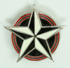 Star circle full black-white medium buckle