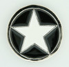 Star big black-white medium buckle