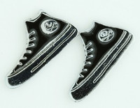 Shoe black cute stud