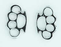 Punch silver cute stud