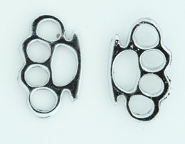 Punch silver cute stud