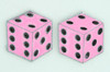 Dice PE pink cute stud