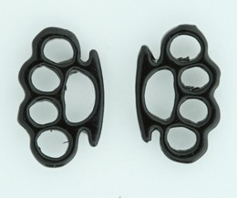 Punch black cute stud