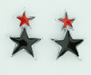 Stars black-red cute stud