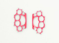 Punch pink cute stud