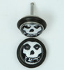 Ugly skull half globe fake piercing