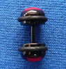 Hero cross black-red half globe fake piercing