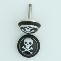 Skull bone lamp half globe fake piercing