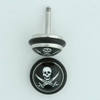 Skull swords half globe fake piercing