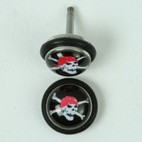 Pirate half globe fake piercing