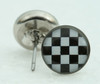 Check black-white circular reference stud