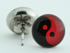 Yy black-red circular reference stud