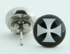 Hero cross black-white circular reference stud