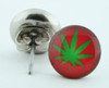 Marijuana red-green circular reference stud