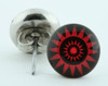 Sun black-red circular reference stud