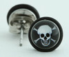 Skull bone happy circular reference stud