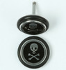 Sk bone small black S&M fake piercing