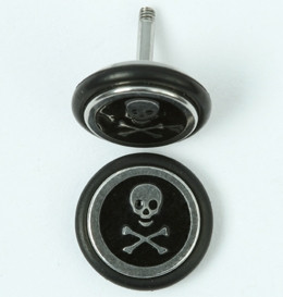 Sk bone small black S&M fake piercing