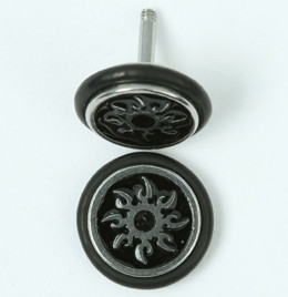 Sun black S&M fake piercing