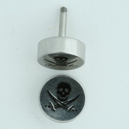 Skull swords S&M fake piercing