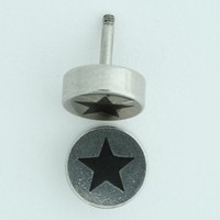 Star silver S&M fake piercing