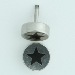 Star silver S&M fake piercing