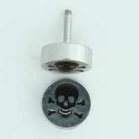 Skull bone S&M fake piercing